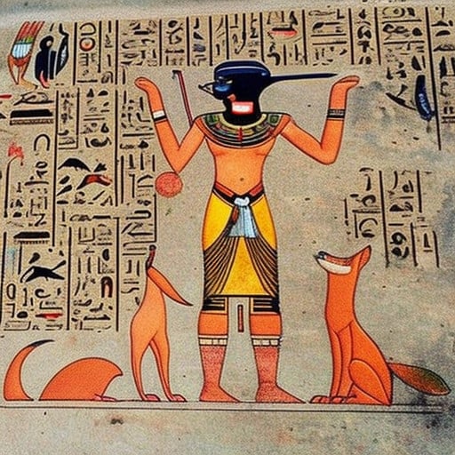 Ancient Egypt style fox