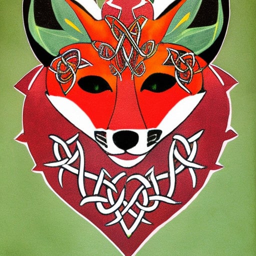 Celtic style fox