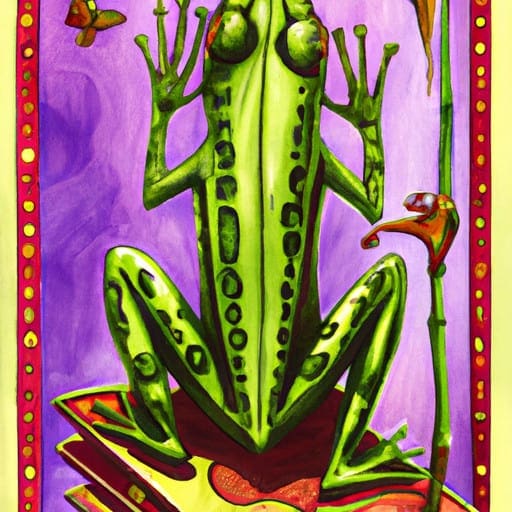 frog tarot card