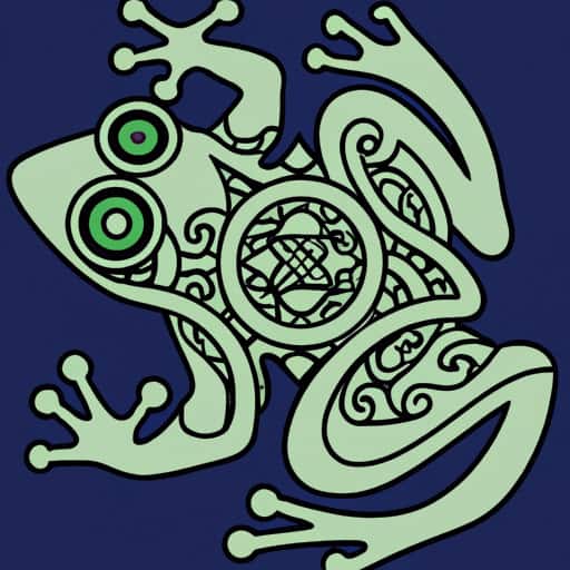 Celtic style frog