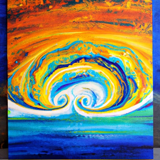 wave of energy, spiritual painting