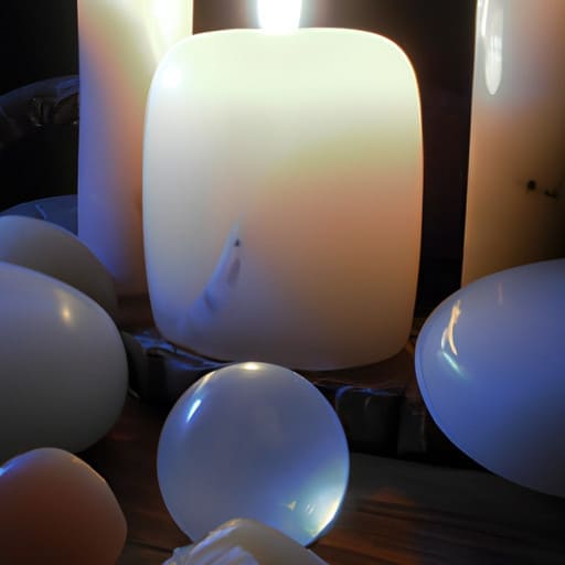 moonstone and candles