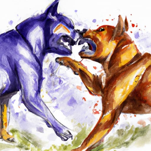 fighting dogs