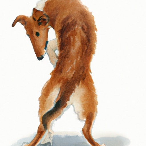 dog chasing own tail