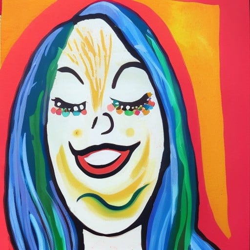 woman being happy