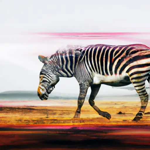 zebra spirit animal in the savannah