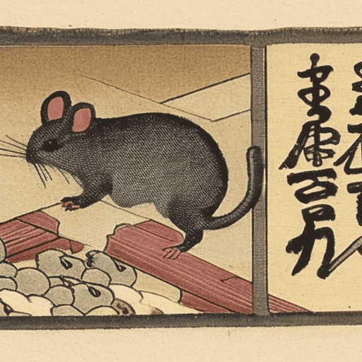 ancient japanese rat painting