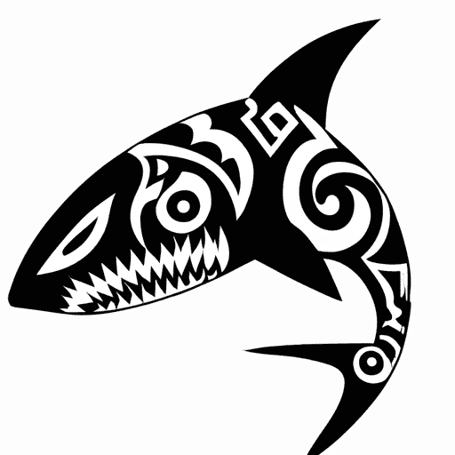 Maori style shark