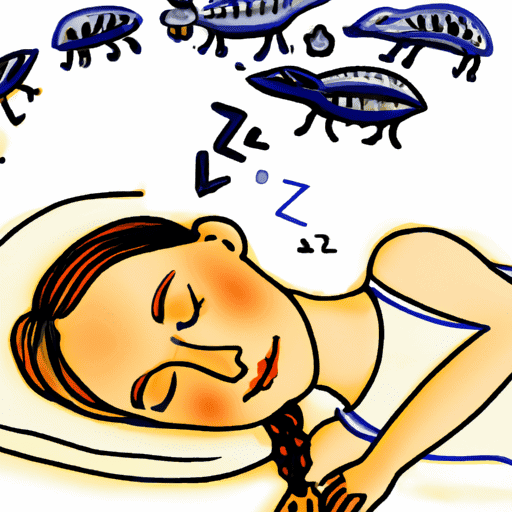 sleeping woman dreaming about armadillos