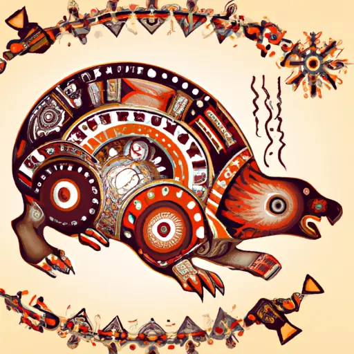 native American style armadillo