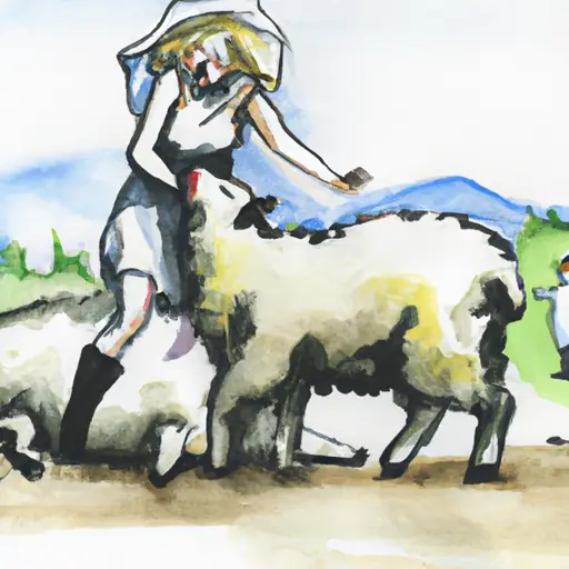 sheep attacking a woman