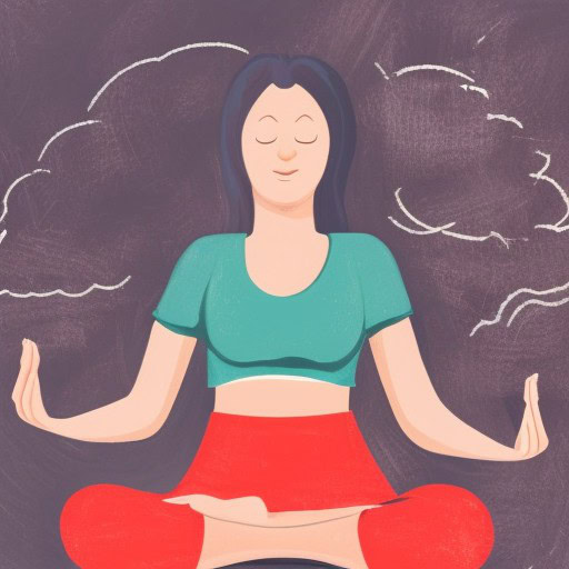 meditating woman