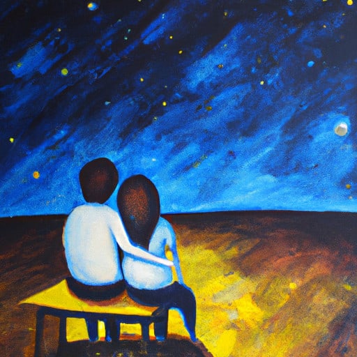 couple watching the stars