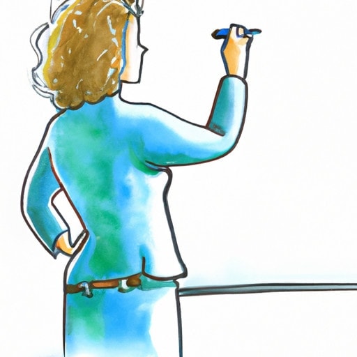 woman making a plan