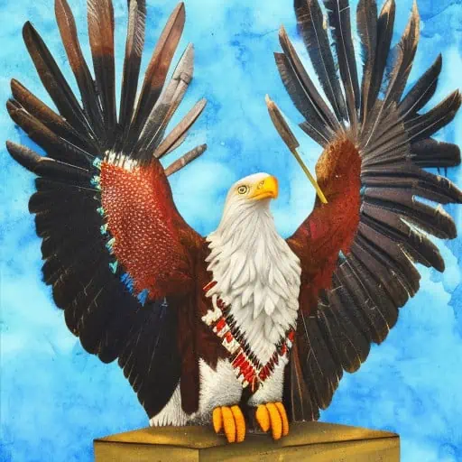 native american bald eagle bird totems