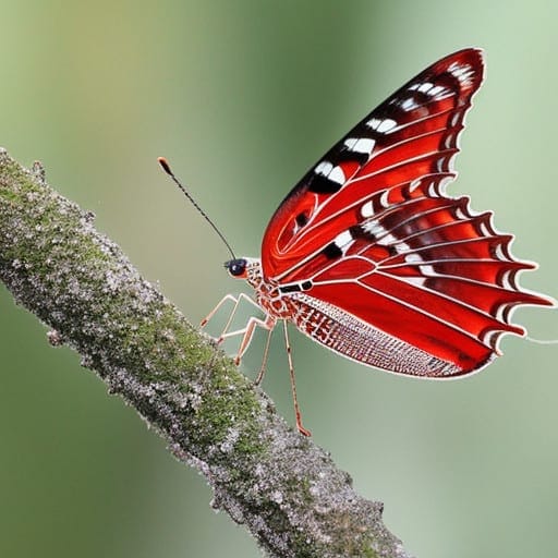 red lacewing butterfly