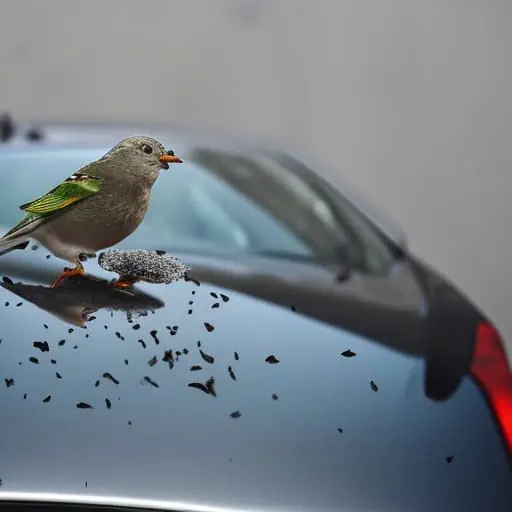 bird poop on car