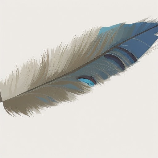 blue jay's feather