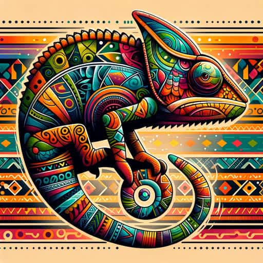 african style chameleon