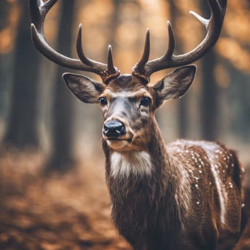 male deer with majestic antlers