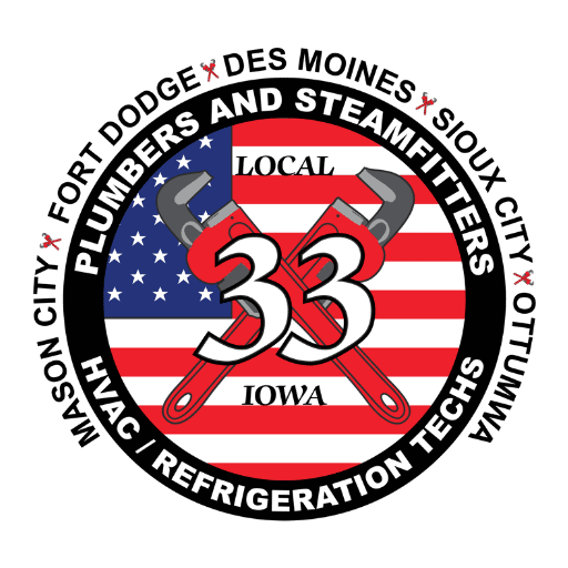 UA Local 33 logo