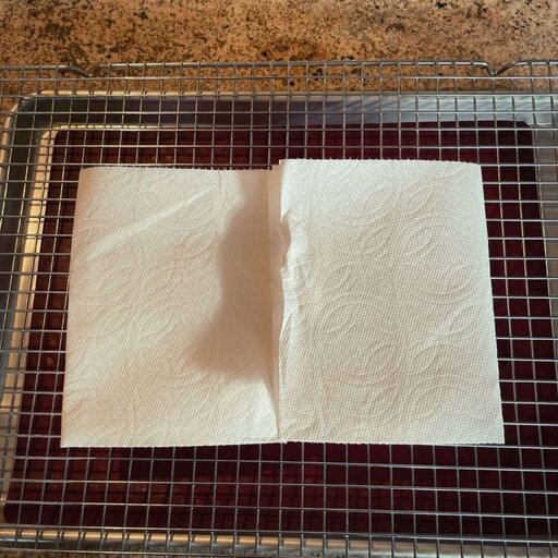 Cover Tofu With Paper Towel