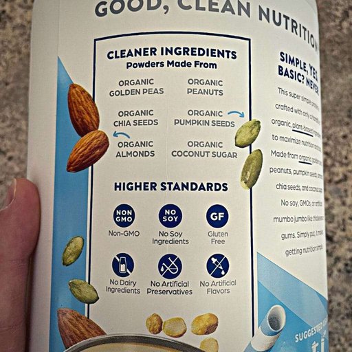 Orgain Simple Cleaner Ingredients