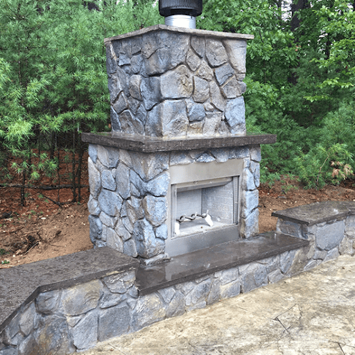 unnamed outside fireplace