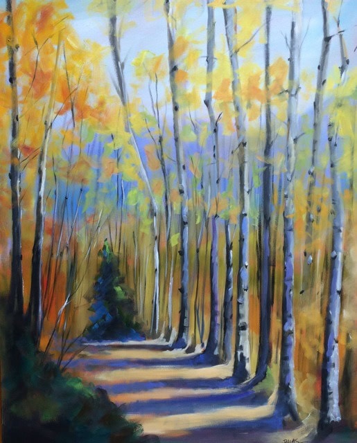 "Aspen Trail", 30 x 40 oil on canvas 