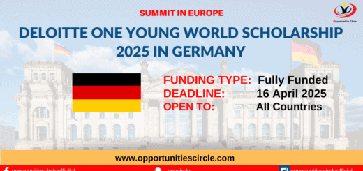 Deloitte One Young World Scholarship 2025 in Germany | Fully Funded | OYW Summit