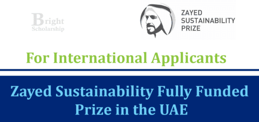 Zayed Sustainability Prize 2026 in UAE (Fully Funded)