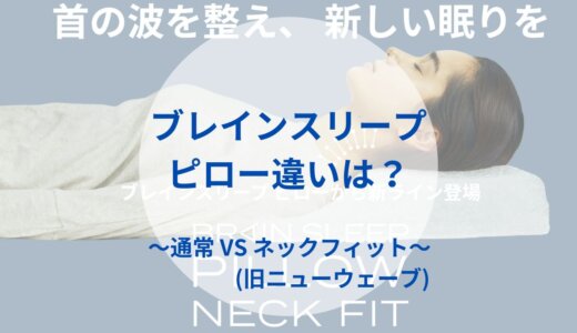 【体験比較】ブレインスリープピローとネックフィット(旧ニューウェーブ)の違いは？