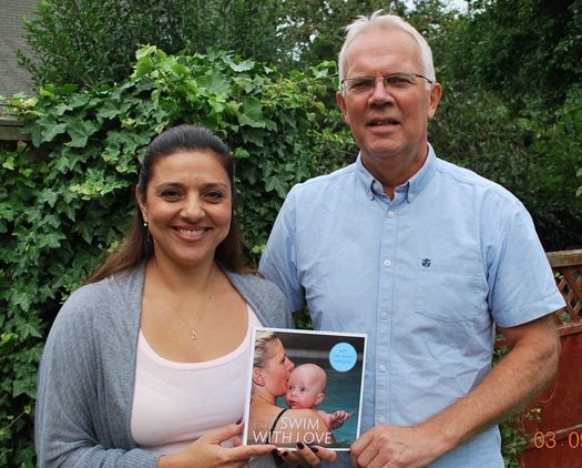 Baby swimming expert, Terje Stakset of Norway.