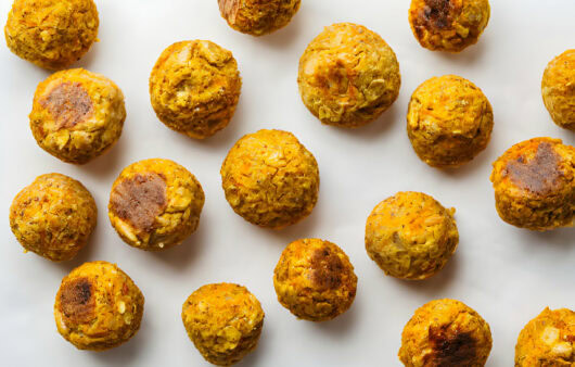 Albóndigas veganas de soja para perros