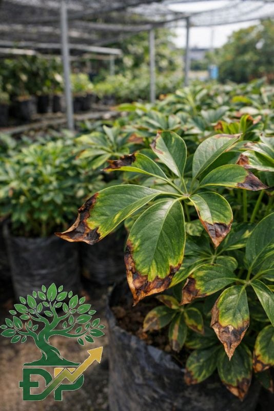 Cách xử lý lá cây bị cháy xém