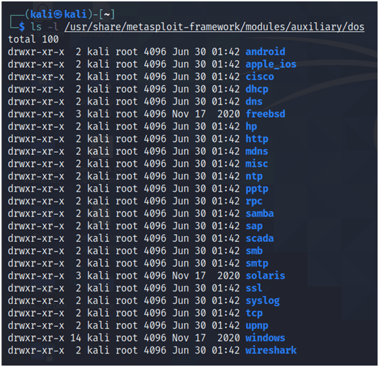 Denial-of-Service (DoS) auxiliary