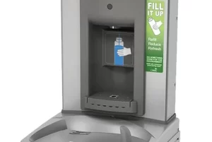 Contactless bottle filling station