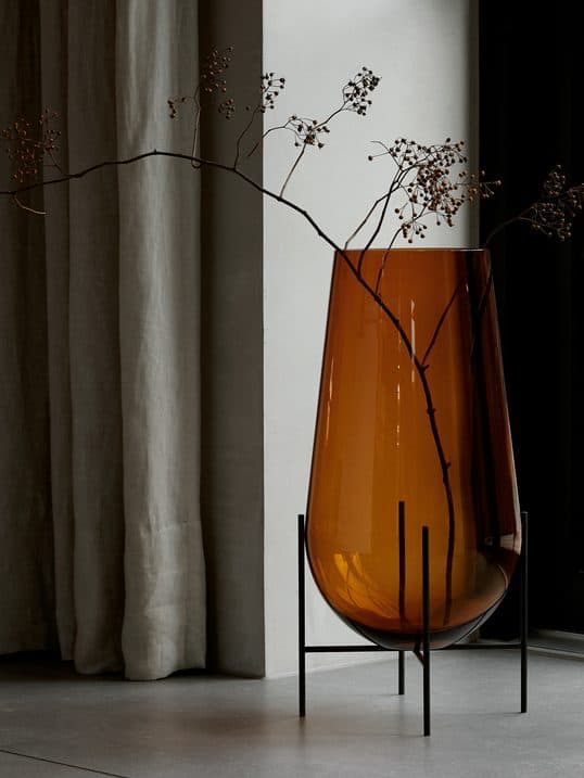 MENU Vase Echasse braun
