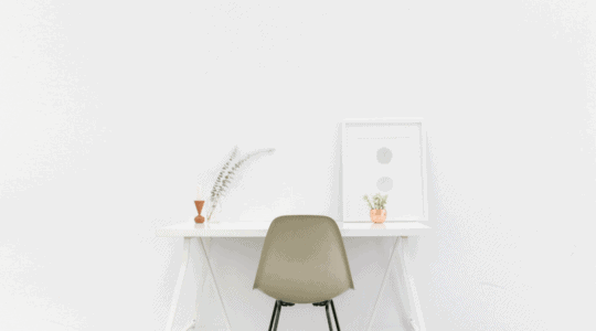 minimalism desk