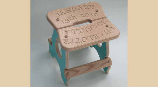 personalized kids room decor stool step