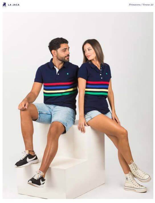 La Jaca verano 2023 3 Polos de la marca la jaca