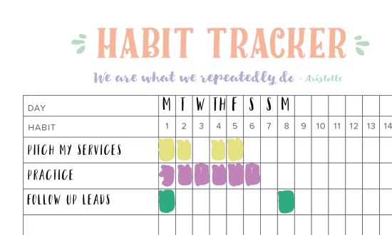 printable habit tracker