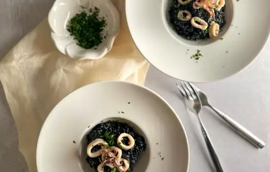 Squid Ink Risotto: a Venetian recipe