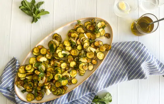 Zucchini Alla Scapece: Italian Fried Zucchini with Vinegar and Mint