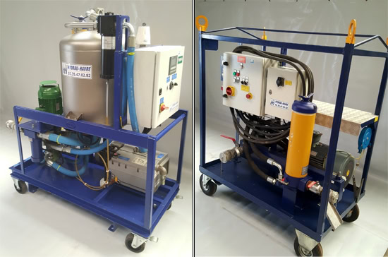 Dépollution des fluides hydrauliques et de lubrification