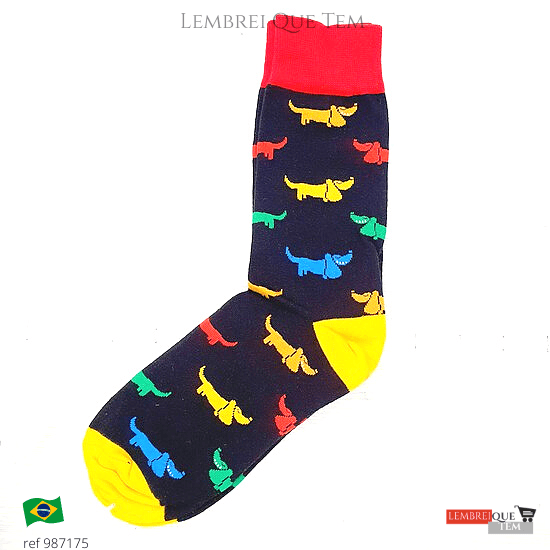 meias algodão colorido feliz engraçado meias casual longo