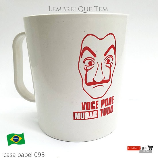Caneca Plástico 400ml -Groot, Sapo, Coruja, Flamingo, Panda, Rock, Casa Papel, Caveira, Netflix