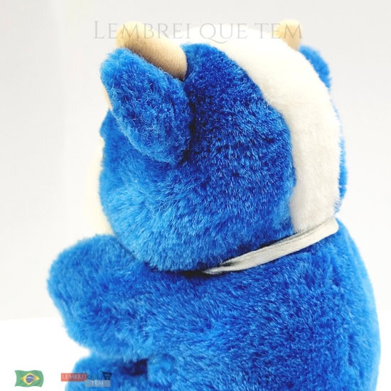 vaquinha de pelúcia – vaca urso fofinha azul