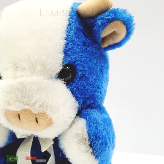 vaquinha de pelúcia – vaca urso fofinha azul