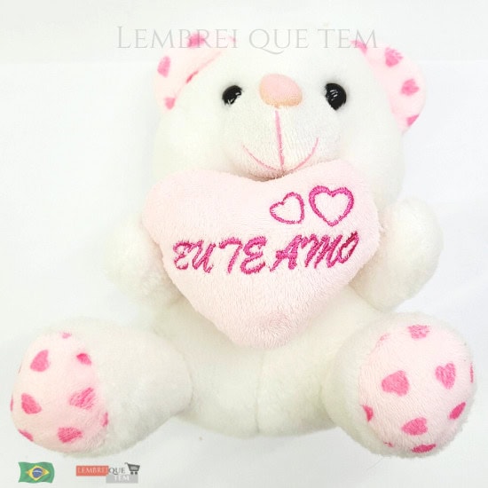urso eu te amo – pelúcia fofinho com frase